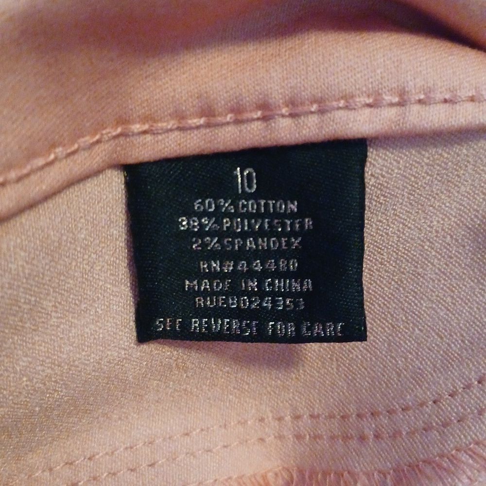 609030.....Tinsel Town Soft Stretch Ankle Crop Pants Size 10 - Picture 6 of 6